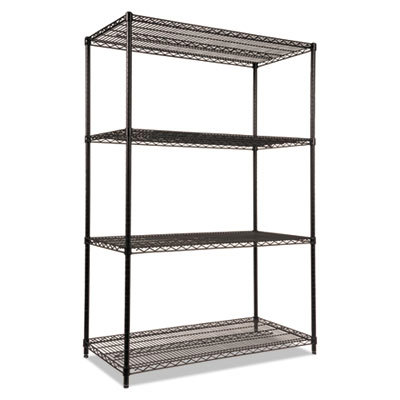 Starter Unit Wire Shelving: 1,000 lb Shelf Capacity, 4 Shelves